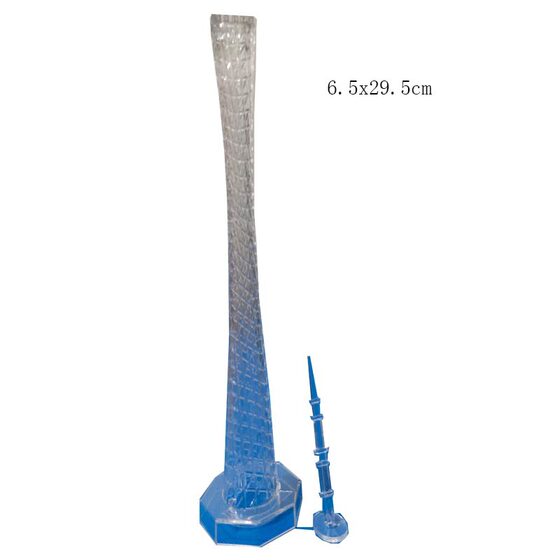 New Plastic Canton Tower Ornaments Tourist Souvenirs Office Desktop Metal Craft 25cm Small Man Waist Crafts