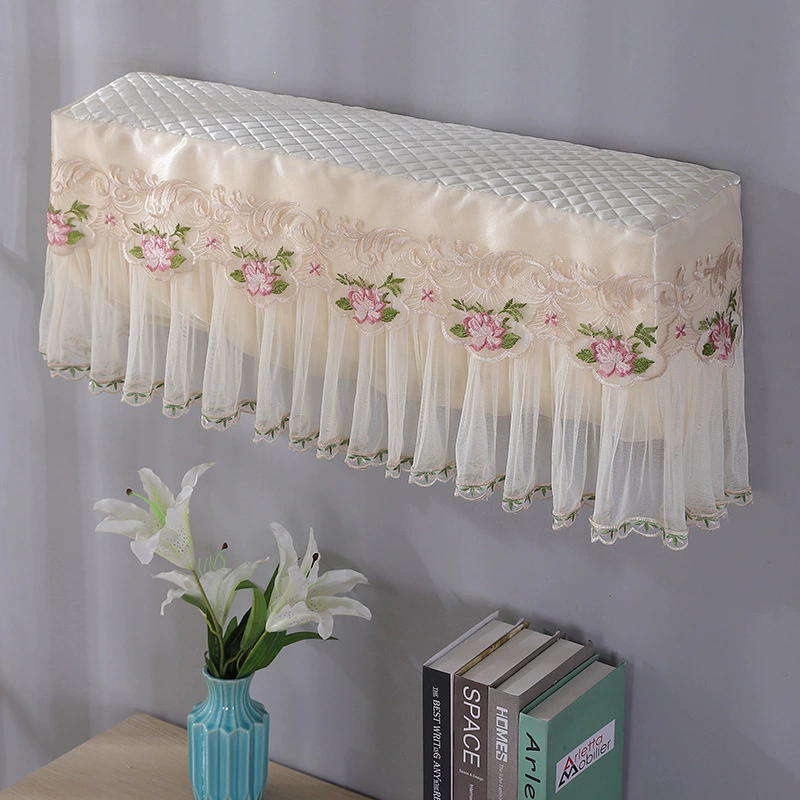 Чехол для кондиционера Универсальный летний пасторальный кружевной тканевый пылезащитный подвесной чехол для кондиционера Универсальный пылезащитный чехол для дома