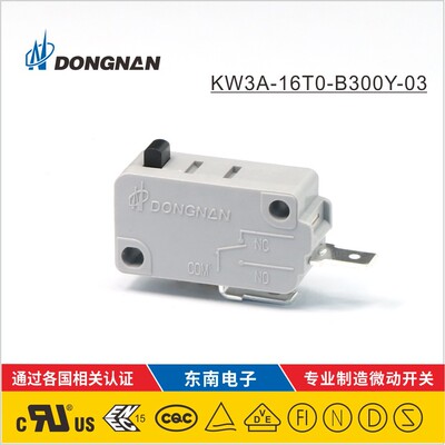 计时器定时器微动开关采用DongNan品牌型号KW3A-16T0可加工定 制