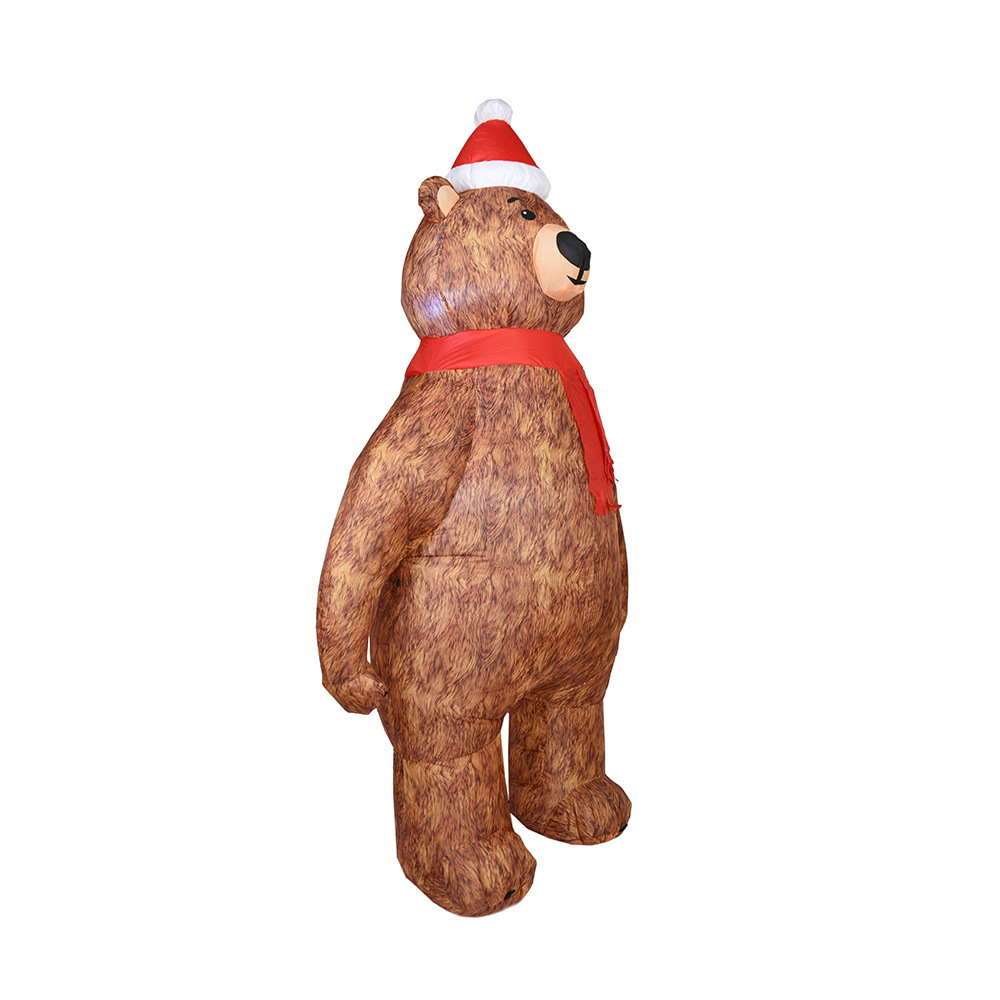 Explosiones transfronterizas de Navidad inflables 2.1m modelo de aire de Navidad oso decoración de patio props Navidad