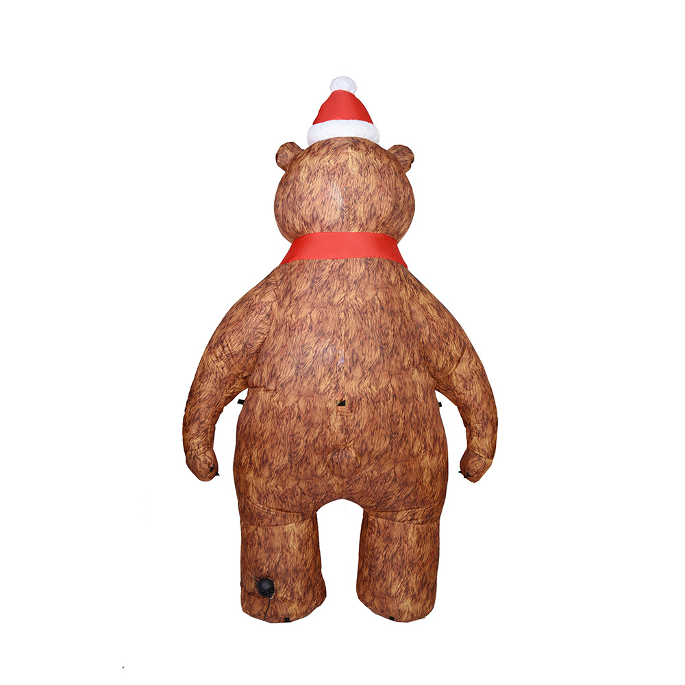 Explosiones transfronterizas de Navidad inflables 2.1m modelo de aire de Navidad oso decoración de patio props Navidad