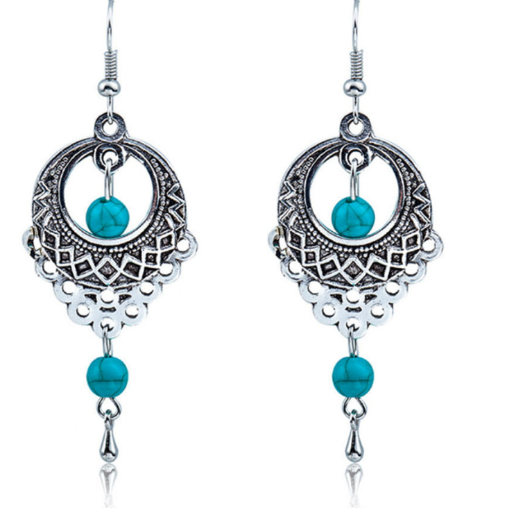 Ethnic turquoise pendant