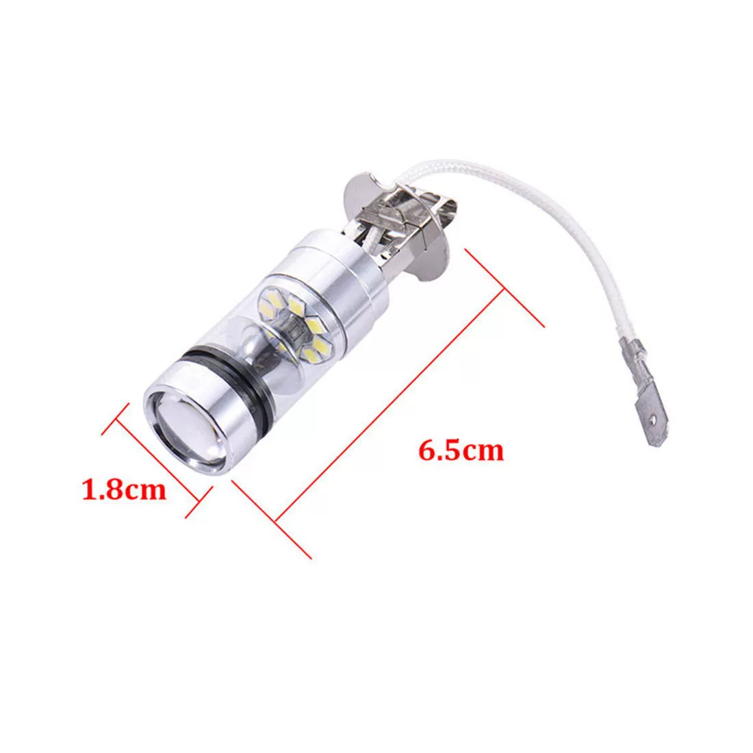 Светодиодная фара передняя H3 20LED 100W свет с подсветкой передняя лампа ближнего света светлый свет