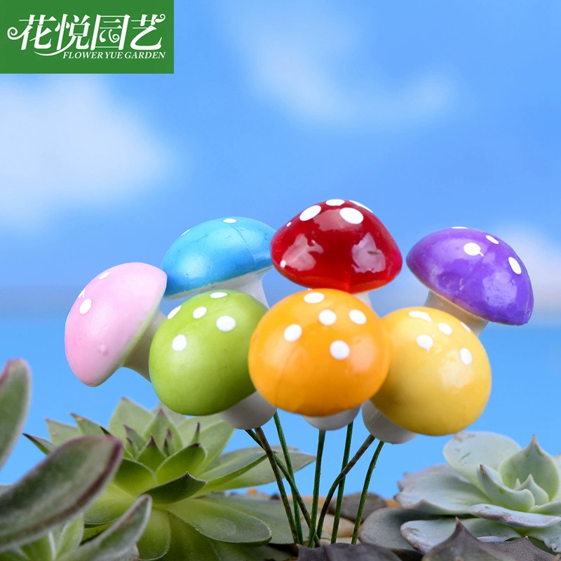 Моделирование гриба мини Грибная пена гриб цвет моделирование грибные украшения Продажа милых артефактов украшения