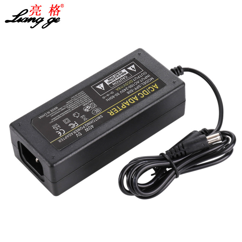 Power adapter 5V8A output regulated DC switching power supply monitoring LED power supply Foot Foot current Charger