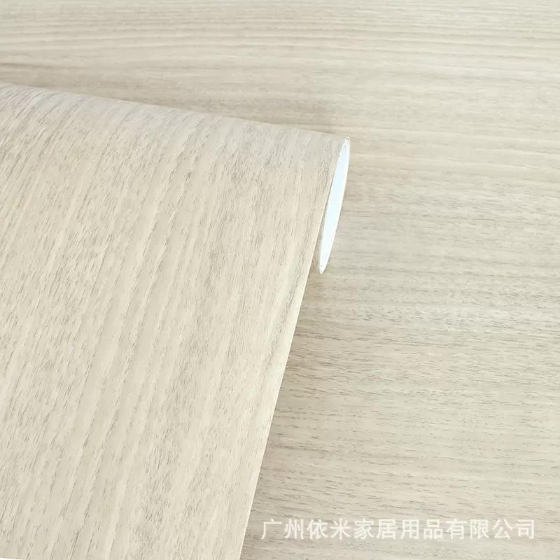 韩版木纹墙纸PVC背景墙装饰壁纸衣柜桌面家具翻新贴导气槽波音片