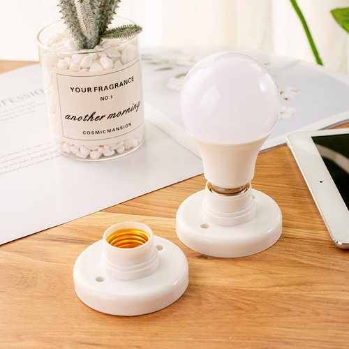 Exposed round E27 screw lamp holder plastic temperature aging test lamp accessories wholesale