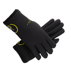 Warm gloves men's winter printed touch screen plus velvet thickening screw waterproof and windproof cycling and cold-resistant electric bicycle gloves
