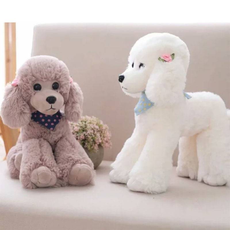 Cross-border Simulation Poodle Rag Doll Plush Toy Teddy Dog Doll Girl Children's Birthday Gift