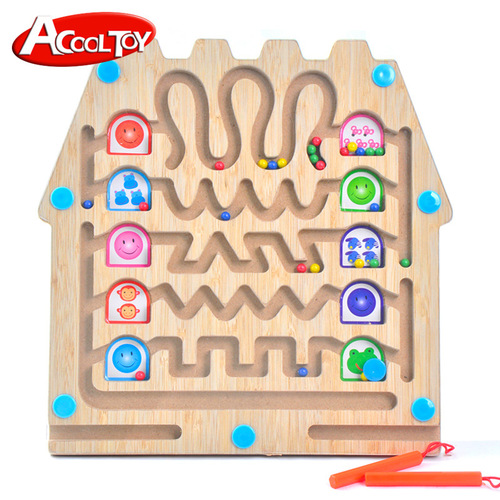 Children's Magnetic Maze Toy, Magnetic Pen Maze, Parent-Child Interactive Game, Early Childhood Educational Toy, Wholesale
