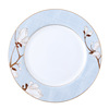 New Chinese Elegant White Magnolia Series Hotel Club Putting Products Banquet Desktop Bone Porcelain Tableware Set