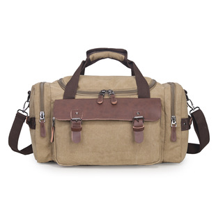 Cross-border Fashion Outdoor Travel Bag Student Shoulder Crossbody Handbag Large Capacity Travel Canvas Luggage Bag