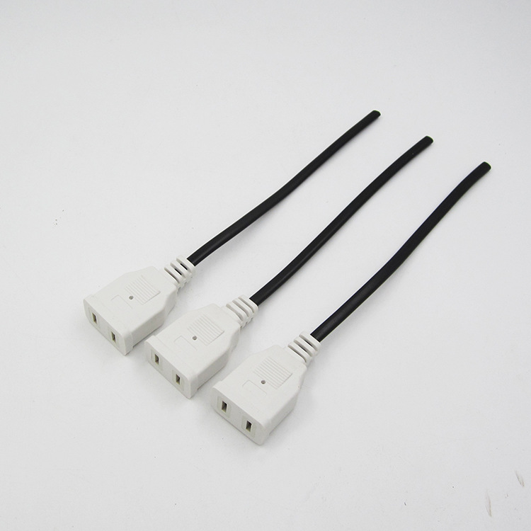 Enchufe hembra con cable dos enchufe hembra cable caja de monitoreo de seguridad cable de alimentación monitoreo cable de extensión Cable de enchufe hembra