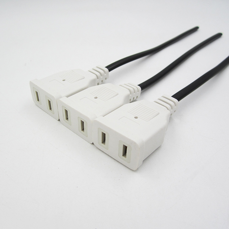 Enchufe hembra con cable dos enchufe hembra cable caja de monitoreo de seguridad cable de alimentación monitoreo cable de extensión Cable de enchufe hembra