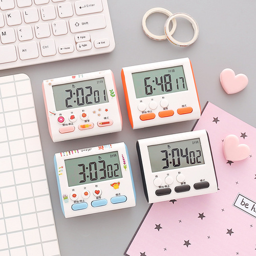 Student Time Efficiency Manager Cute Timer Can Be Silent Reminder Study Postgraduate Entrance Exam Questions Kitchen Timing
