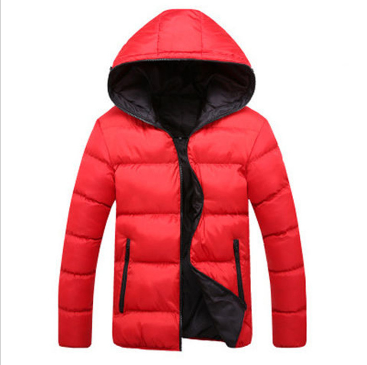 Winter Cotton Jacket Men's Cold-Proof Cotton Jacket Top 2025 New Casual Hooded Color Matching Warm Student Cotton Jacket
