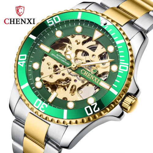 CHENXI/Chenxi Water Ghost Skeleton Fully Automatic Mechanical Watch Cross-border Fashion Waterproof Men's Mechanical Watch