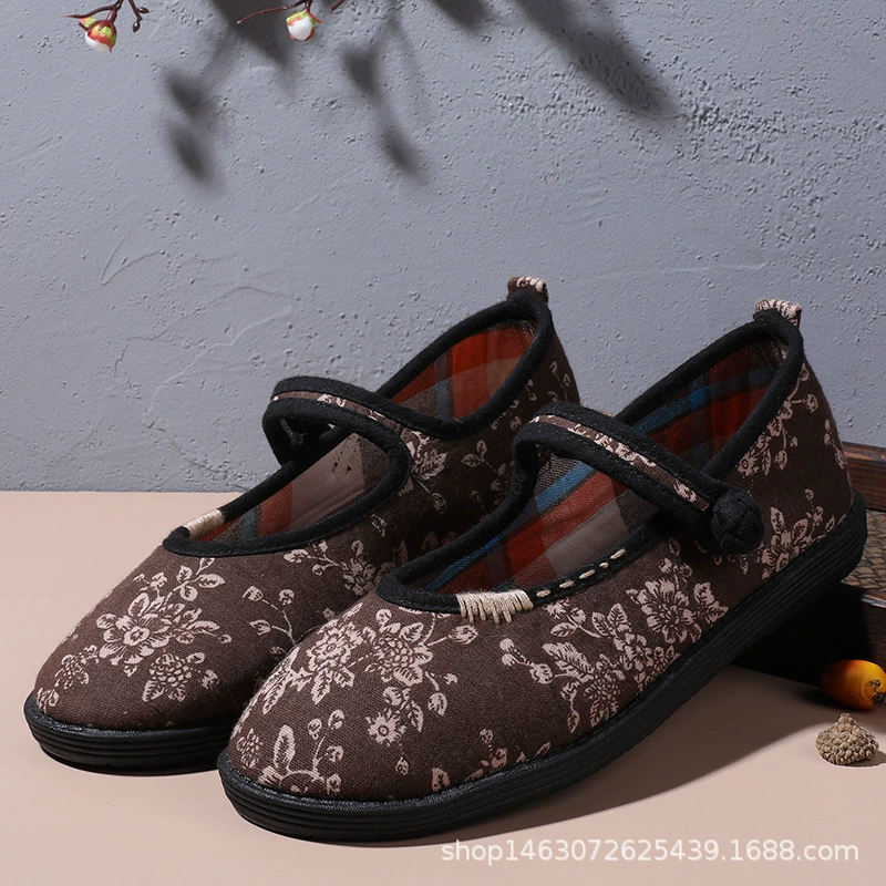 Живописное место оптом, новая осенняя женская обувь, обувь с вышивкой в стиле ретро, универсальная Тканевая обувь в национальном стиле, старинная Пекинская обувь