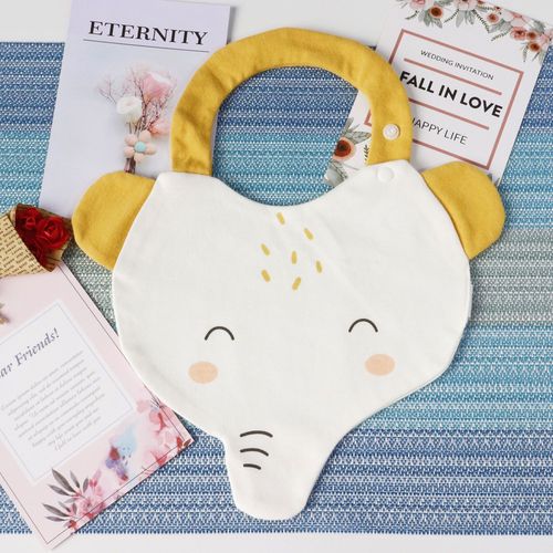 ins baby bib baby eating saliva pocket a type pure cotton waterproof saliva towel infant and toddler cartoon saliva bib