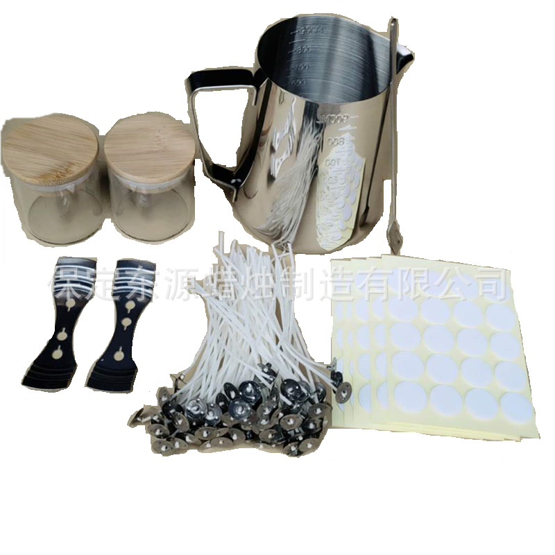 【工厂】赤华蜡烛制作工具DIY蜡烛材料不锈钢化蜡锅刻度蜡杯套装|ms
