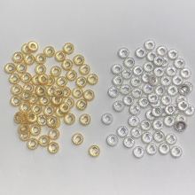 厂家直销批发合金保色花托DIY饰品手串串珠花托6mm隔珠花片铜帽子