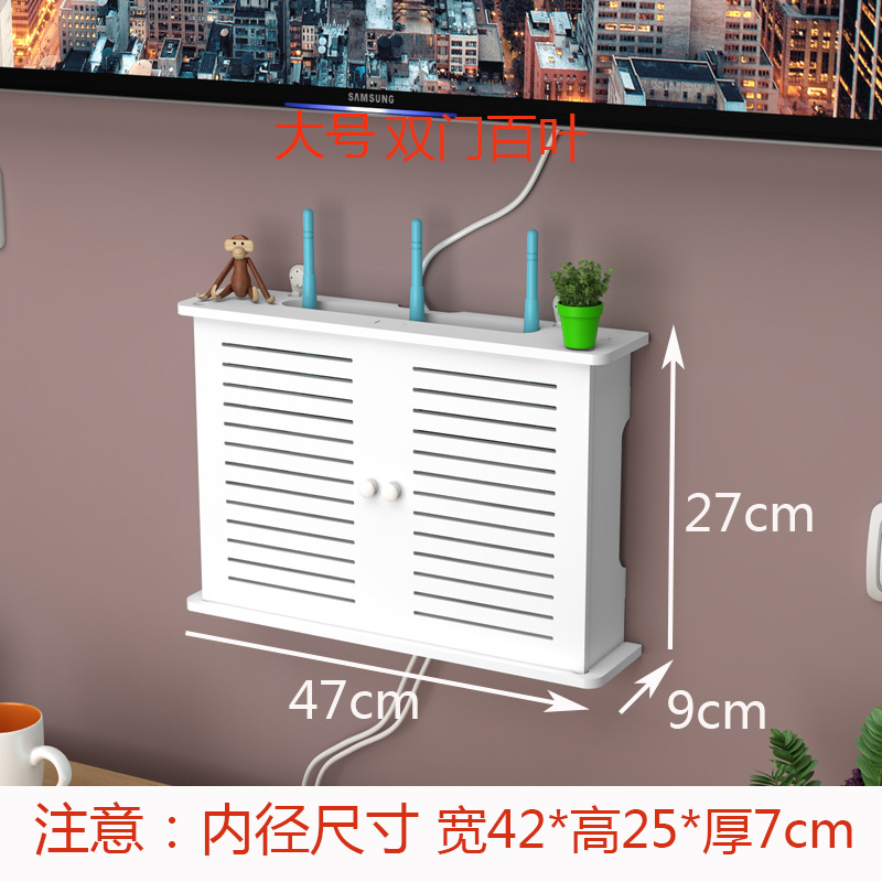 Creativo Punch-free rack de almacenamiento de pared TV Set-Top Box rack de pared dormitorio sala de estar router caja de almacenamiento al por mayor