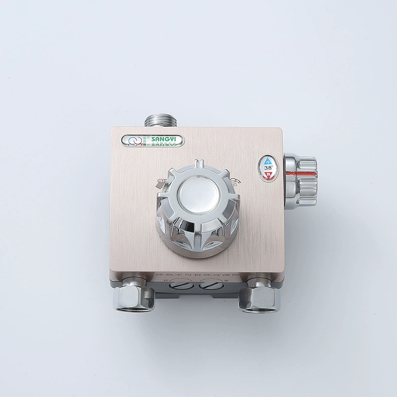 Водонагреватель для ванной комнаты Термостатический клапан Медный клапанный элемент Открытый Солнечный Электрический водонагреватель квадратный термостатический клапан