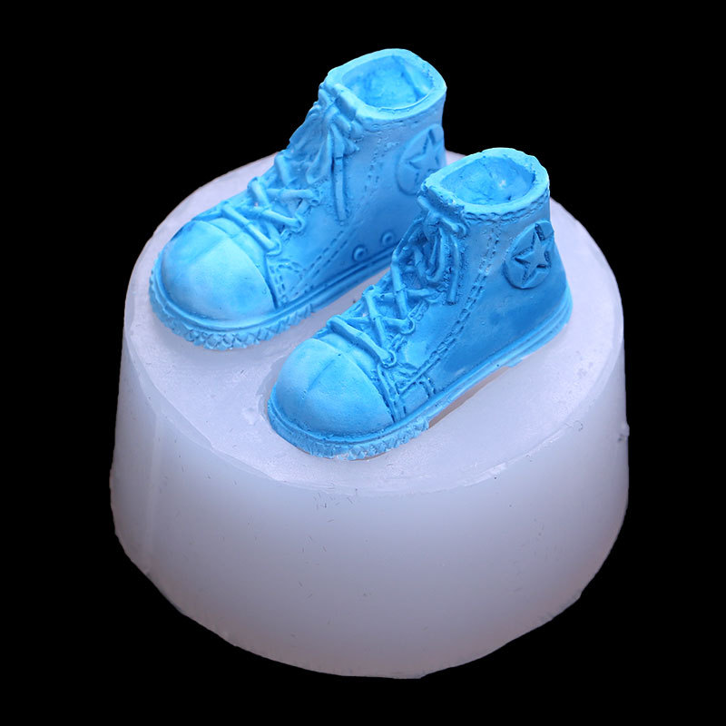 DIY cristal epoxi zapatilla silicona molde zapatos de béisbol hecho a mano