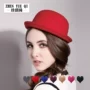女士秋冬季小孩圆顶帽子