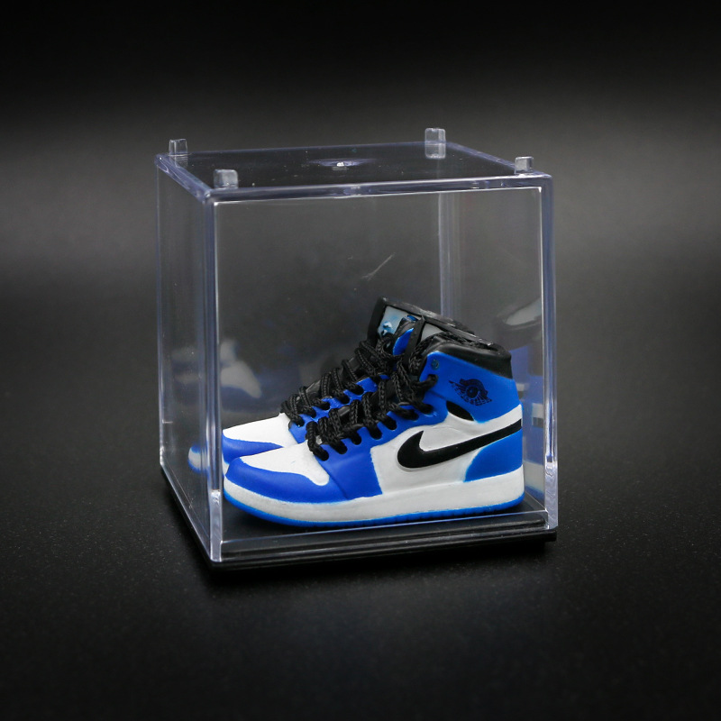 AJ zapatos de baloncesto zapatos de moda mini modelo tridimensional dedo del pie rojo y negro decoración del coche decoración de la torta modelo de zapato hecho a mano