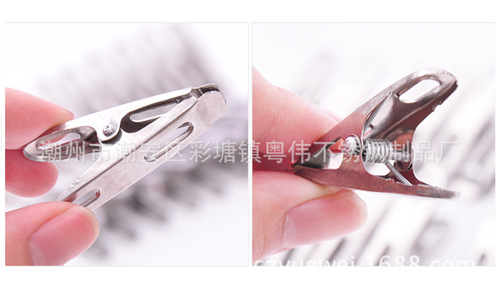 Original manufacturer stainless steel flat clip, thickened spring clip, duckbill clip, sock clothespin, stationery clip