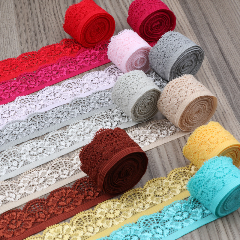 Lace Clothes Lace Lace Fabric Handmade DIY Clothing Elastic Decoration Accessories Color Accessories Lace Clothes Lace Lace Fabric Handmade DIY Clothing Elastic Decoration Accessories Color Accessories
