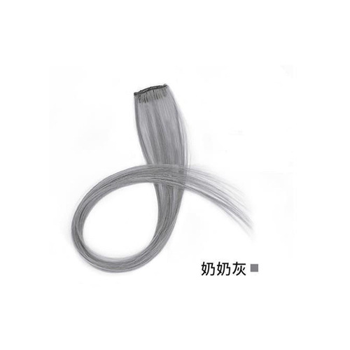 Single-color wig piece with ear-hanging dyed one-piece long straight wig hair pad color seamless hair extension piece wig for women wholesale