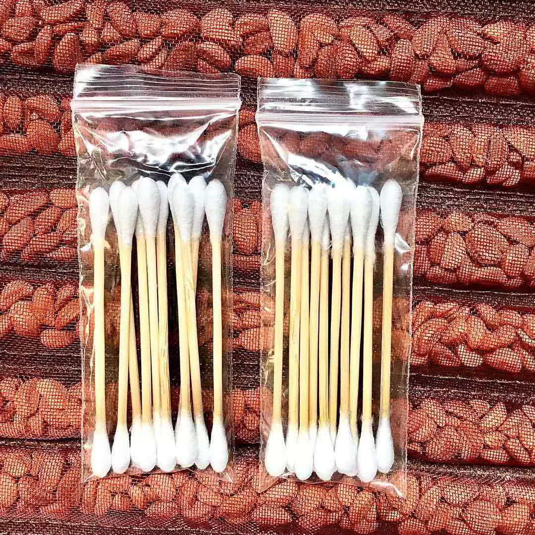 Ватный тампон 10 шт. Одноразовый портативный двуглавый ватный тампон небольшая упаковка гостиничная ванна отель сбор ушей средство для снятия макияжа ватный тампон