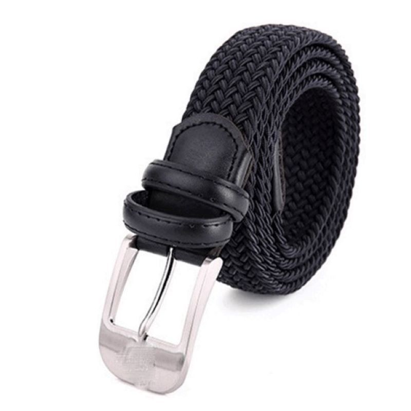 Casual stretch woven men's belt. Tactical Training Elasticated Pin Buckle Inner Belt_voghion.com