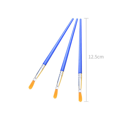 Flat head digital oil paint brush, nylon hair brush, DIY graffiti pen row, glue brush, cleaning brush