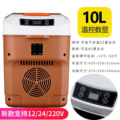 refrigerator mini truck 12v24 a – Soyuducular - 10l-temperature-control-brown-12v24v220v