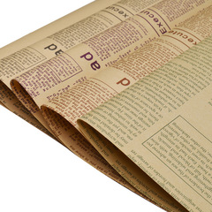 Gift flower wrapping paper florist dried flower bouquet wrapping paper thickened kraft paper retro nostalgic English newspaper