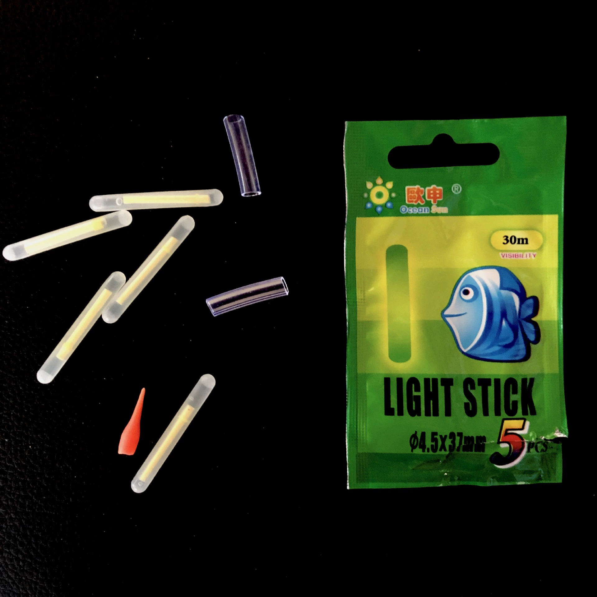 Oushin светящаяся палка 5 ночная рыбалка Дрифт светящаяся палка аксессуары для рыболовных снастей расстояние видимости 15 м 30 м2