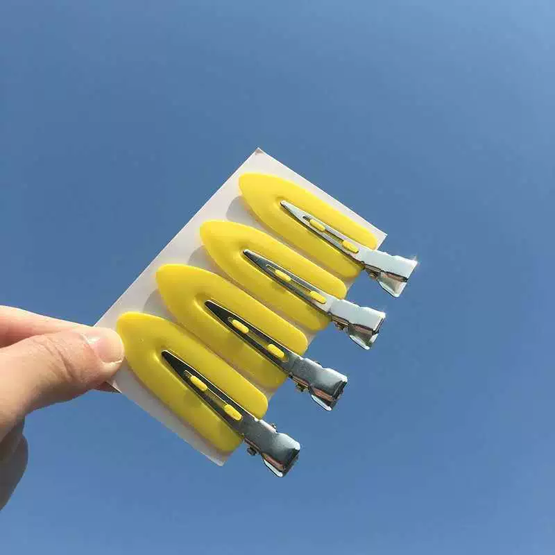 Заколки Hair clip Nana, для челки, металлические защёлки, набор 4 шт., разные цвета