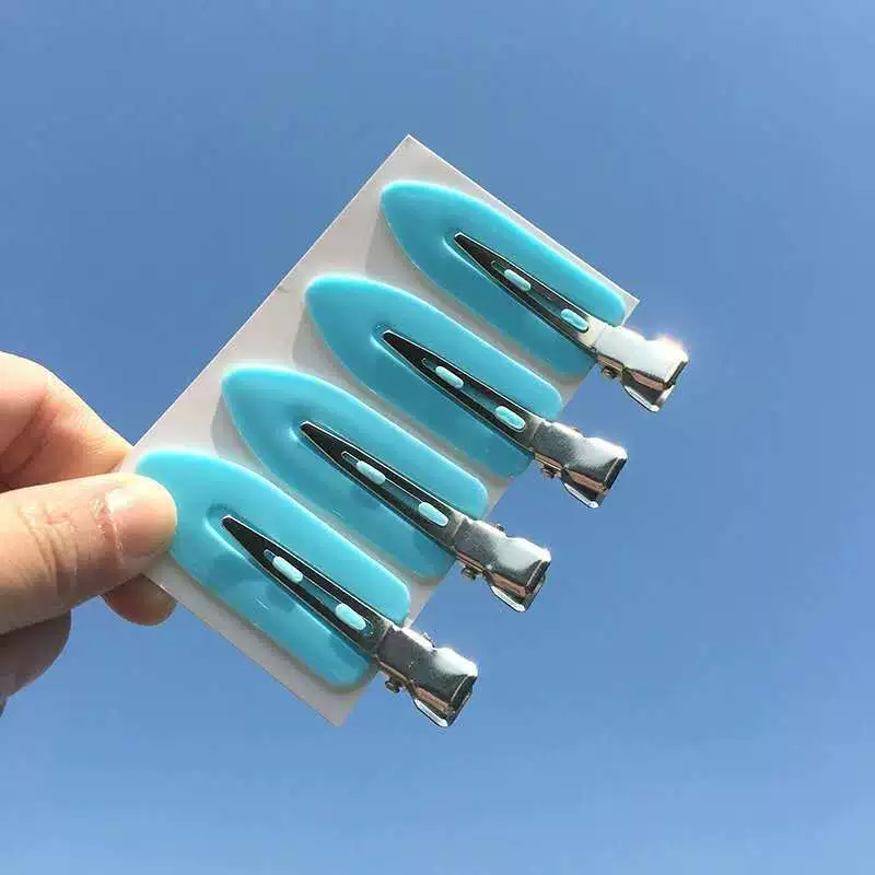 Заколки Hair clip Nana, для челки, металлические защёлки, набор 4 шт., разные цвета