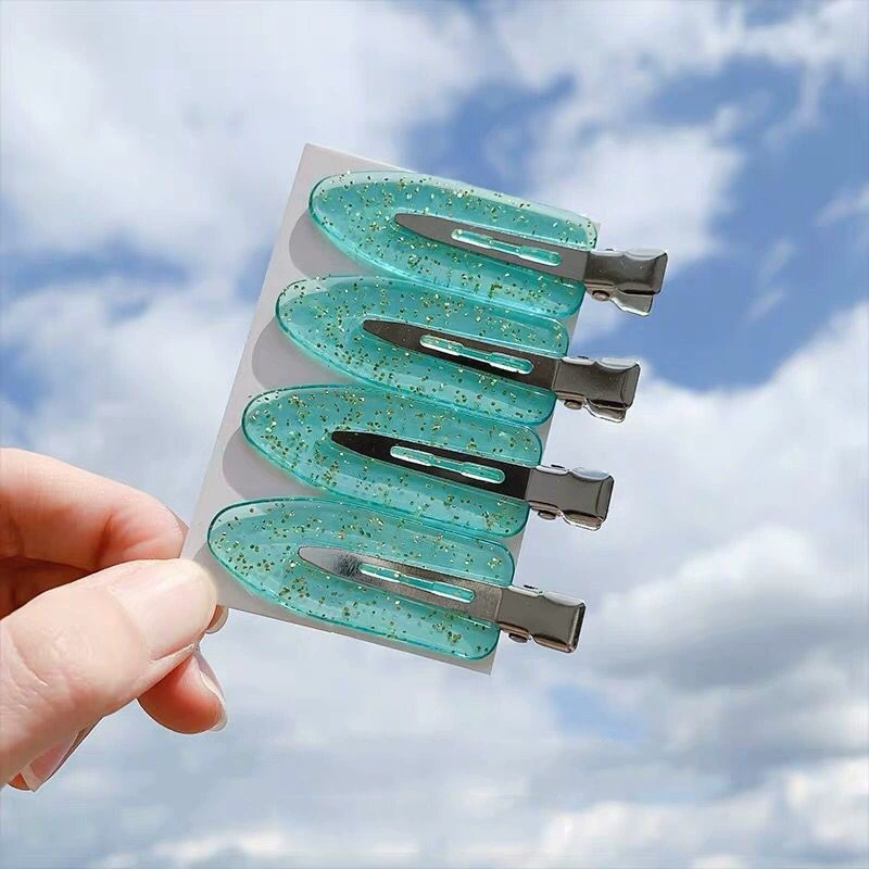 Заколки Hair clip Nana, для челки, металлические защёлки, набор 4 шт., разные цвета