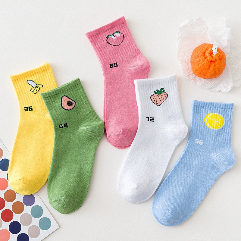 Трендовые японские демисезонные Cartoon-колготки для учащихся начальной школы, высокие сапоги, корейский стиль, средняя длина