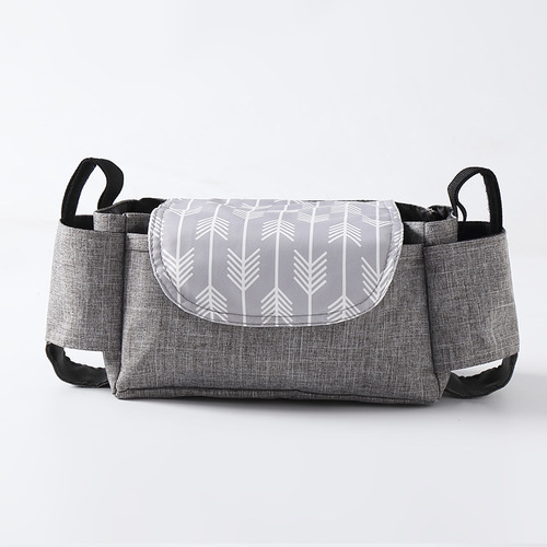 Stroller hanging bag storage bag multifunctional bottle and water cup holder stroller hanging bag storage blue storage cross-border