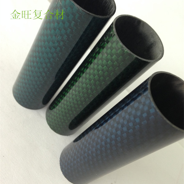 东莞厂家定 制彩色3K纹路碳纤维卷管 轻质高强多规格电子烟碳管