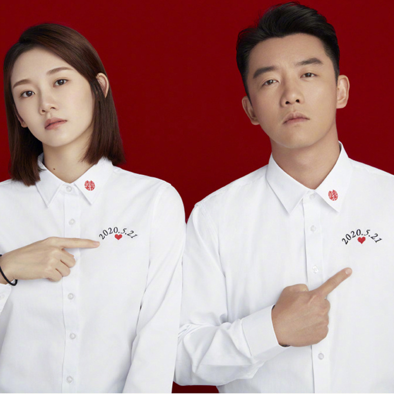 Doble Xi carácter broche redondo boda amor insignia collar hebilla joyería novio novia broche de boda accesorios de la boda