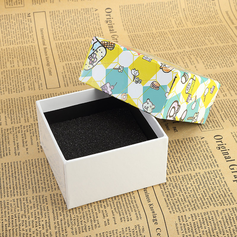 精品小礼物通用纸盒海绵垫内衬工艺品包装盒彩色印刷首饰礼品盒