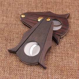 厂家批发不锈钢贴木雪茄刀雪茄剪 雪茄开孔器商务馈赠礼品849U