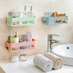 Triangular rectangular strong non-marking bathroom storage rack kitchen wall-mounted drain storage rack bathroom storage rack