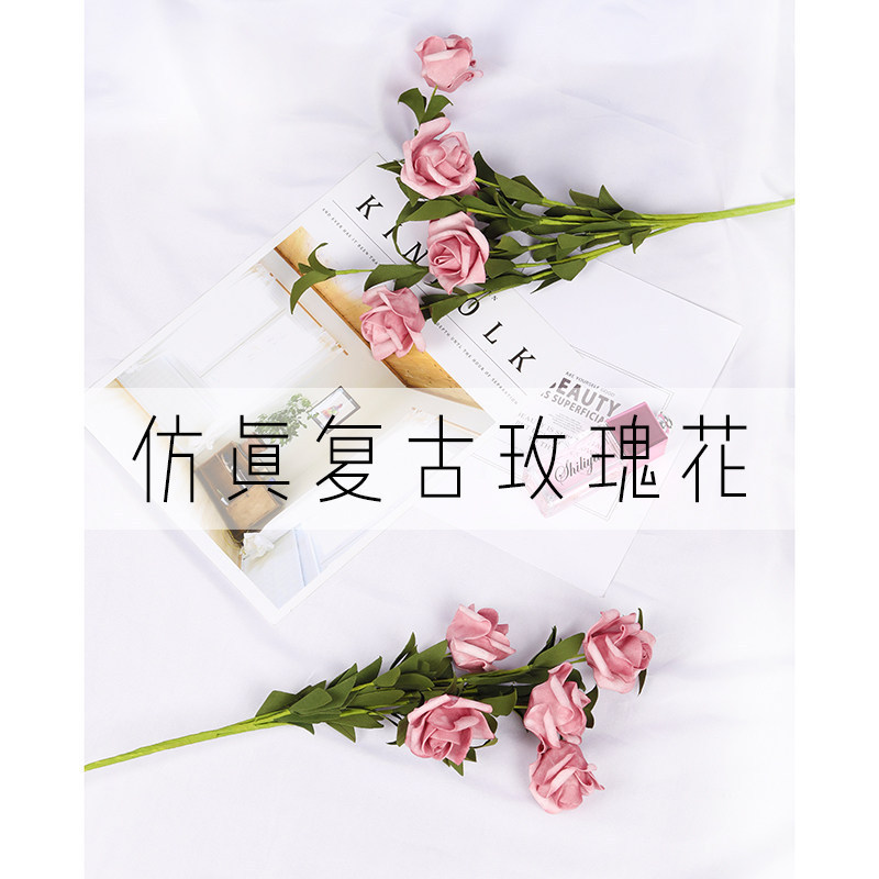 ins Photo Props Simulation Foam Rose Bouquet Nordic Style Internet Celebrity Decoration Life Photography